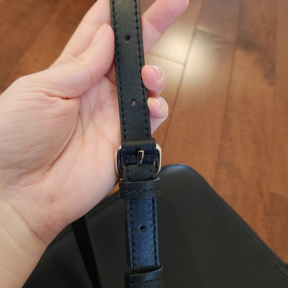 Banana Republic black leather saddle bag - Picture 7 of 13